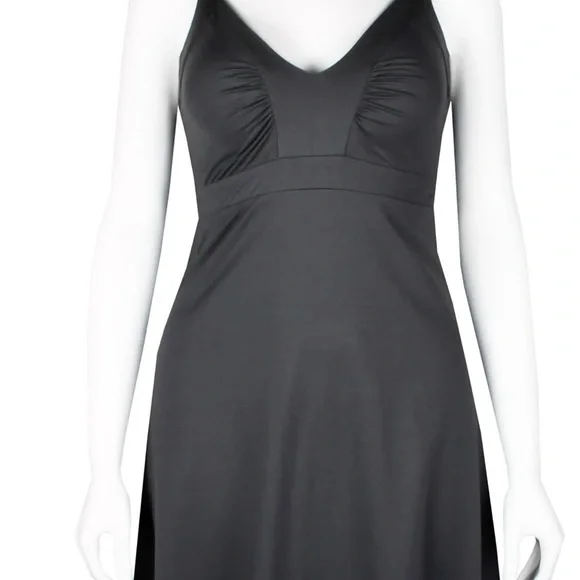 PATAGONIA CORRINE V-NECK QUICK DRY DRESS IN BLACK-Medium - Picture 2 of 7